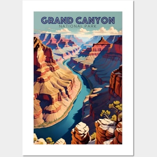 Grand Canyon National Park Travel Ad Posters and Art